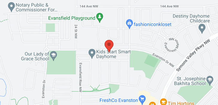 map of 964 Evanston Drive NW